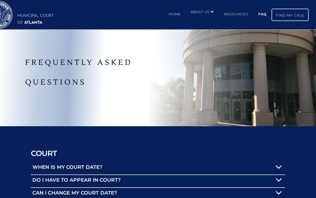 Atlanta court docket citation and trial FAQ