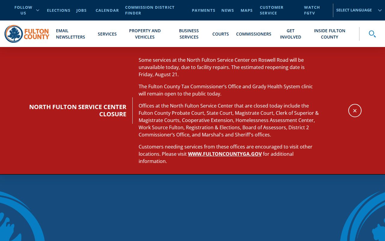 Fulton County traffic court records lookup and disposition instructions